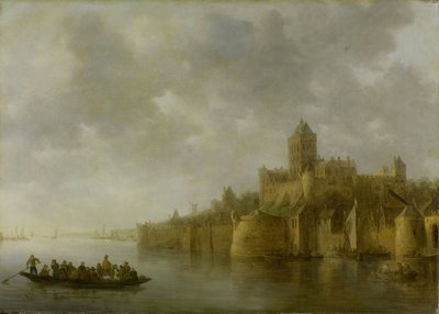 Het Valkhof in Nijmegen door Jan Josephsz van Goyen